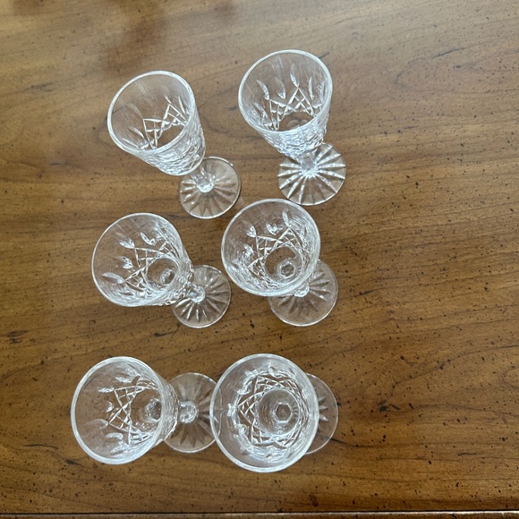 Waterford crystal liquer glasses Lismore pattern - Picture 4 of 4